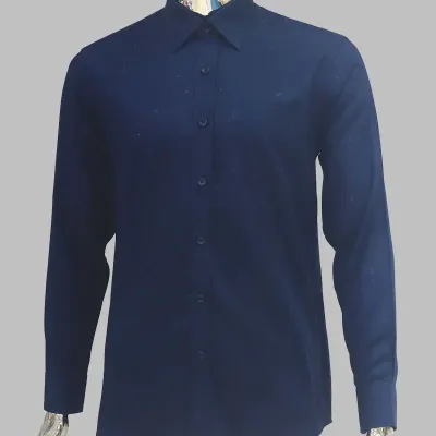 Midnight Blue Cotton Shirt